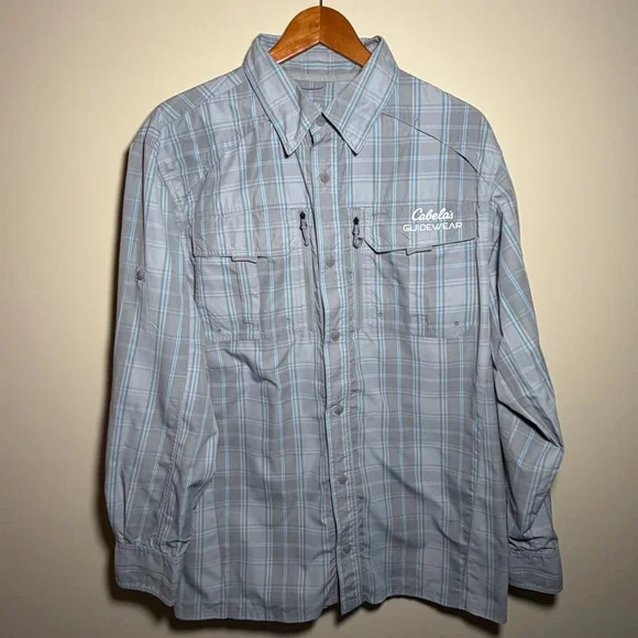 Cabela’s Guidewear Shirts Lot of 2 Men’s Large Plaid Outdoor Fishing Hiking - Picture 2 of 16